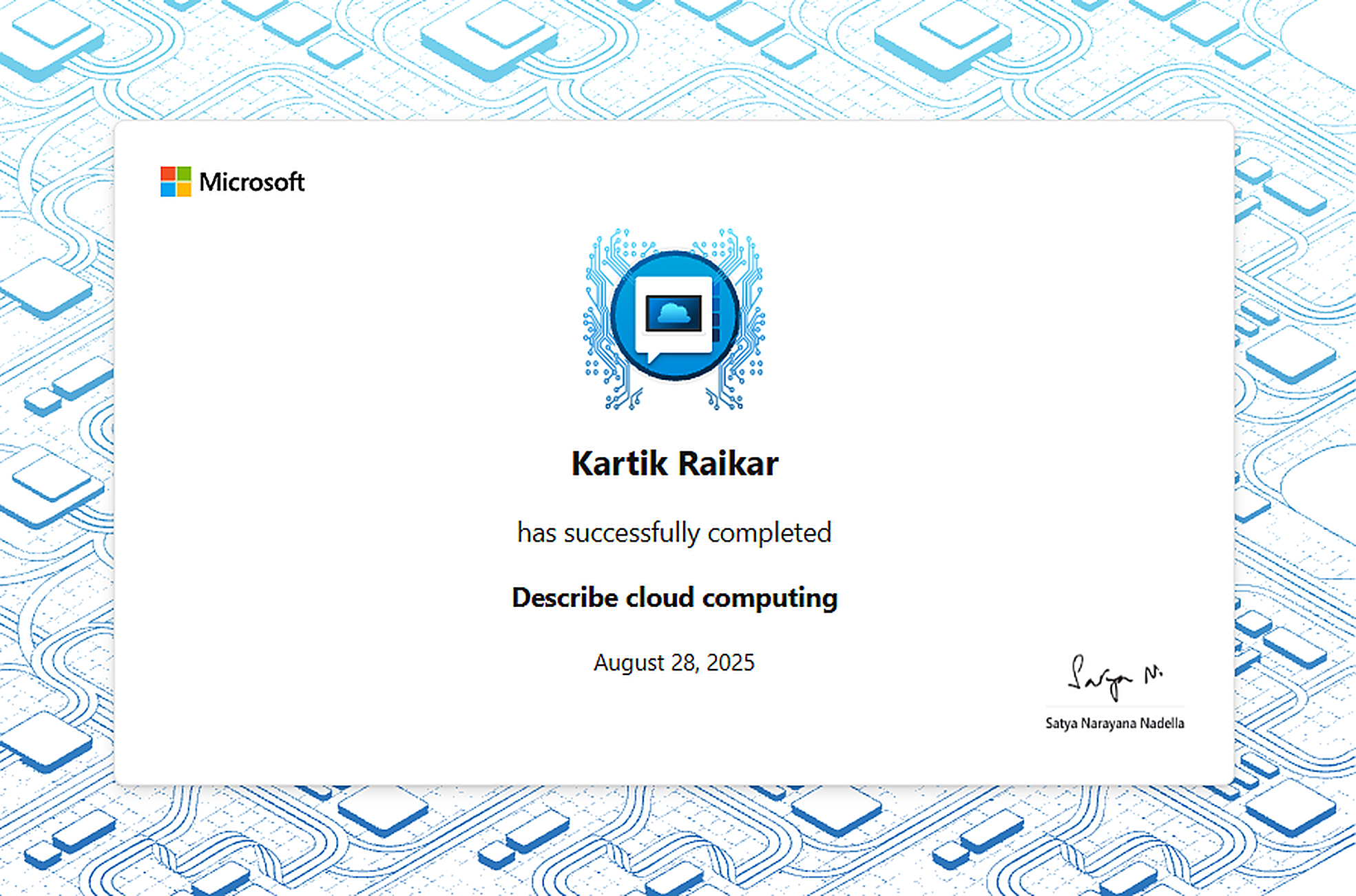 Microsoft Azure: Describe Cloud Computing