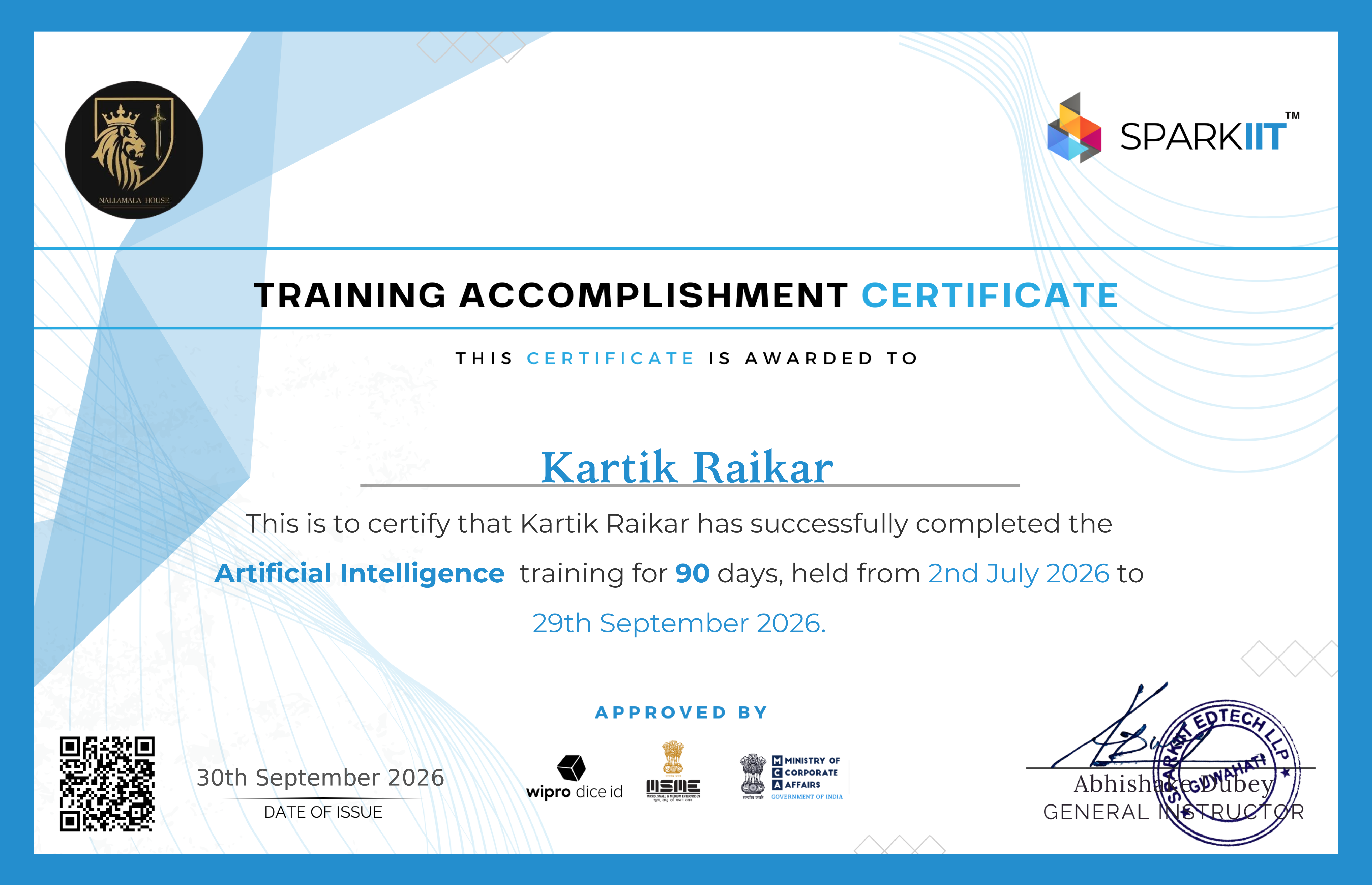 Artificial Intelligence Training (90-Day Intensive)